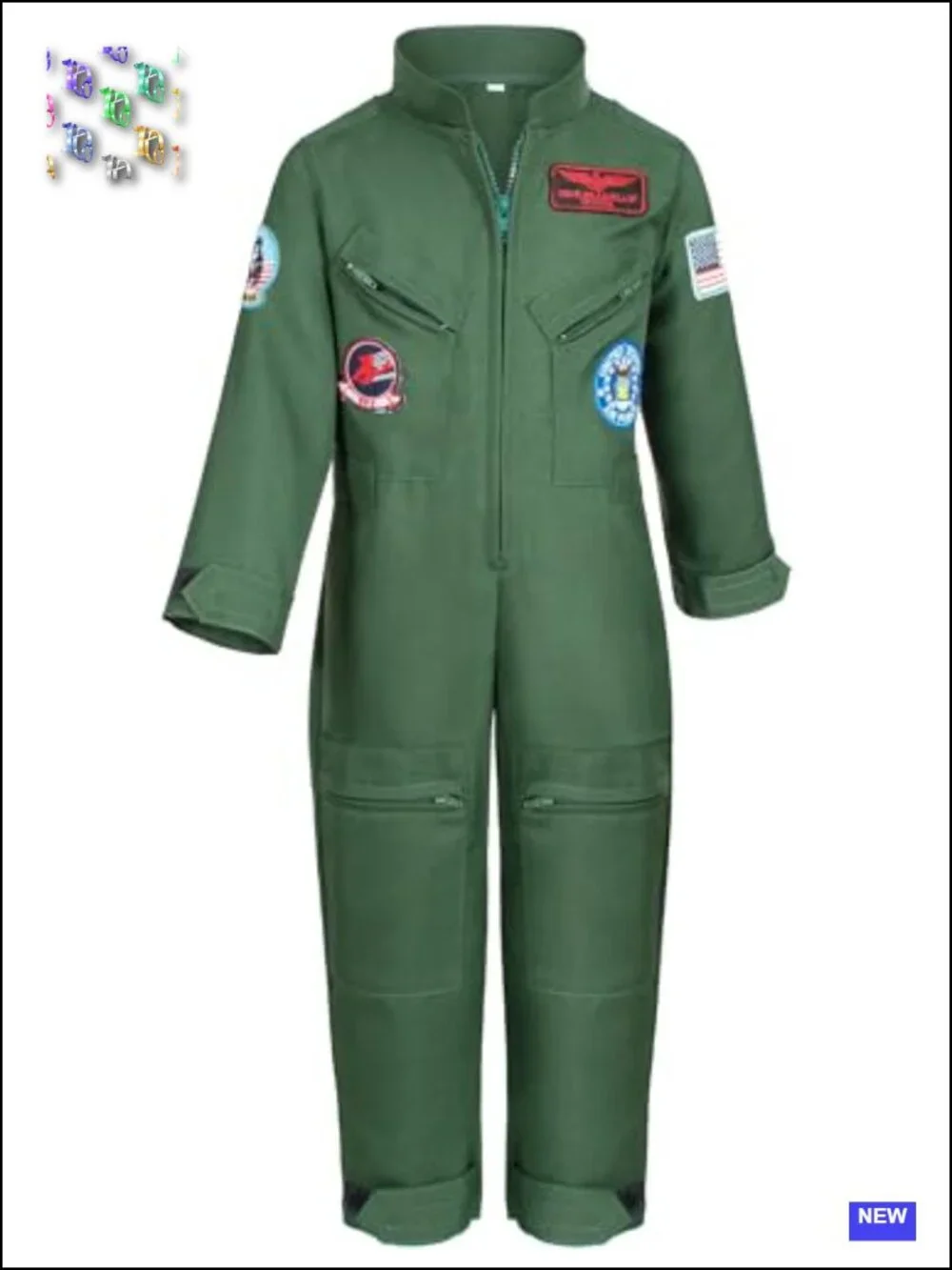 Kids Fighter Pilot Costume - Flight Suit Roleplay with Aviator Accessories for